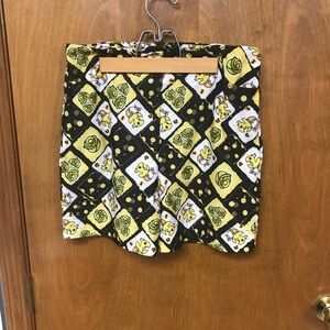 RARE Blackmilk Black and Yellow Final Fantasy 14 CHOCOBO  High Waist Shorts Med